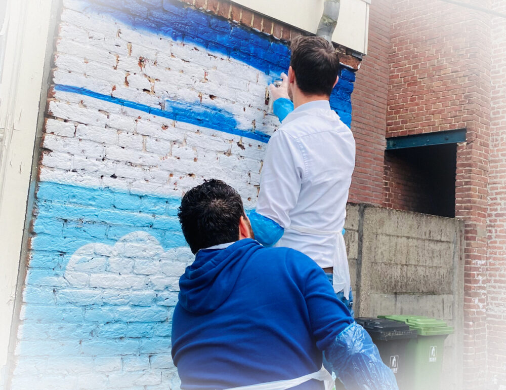 Graffiti als teambuildinguitje